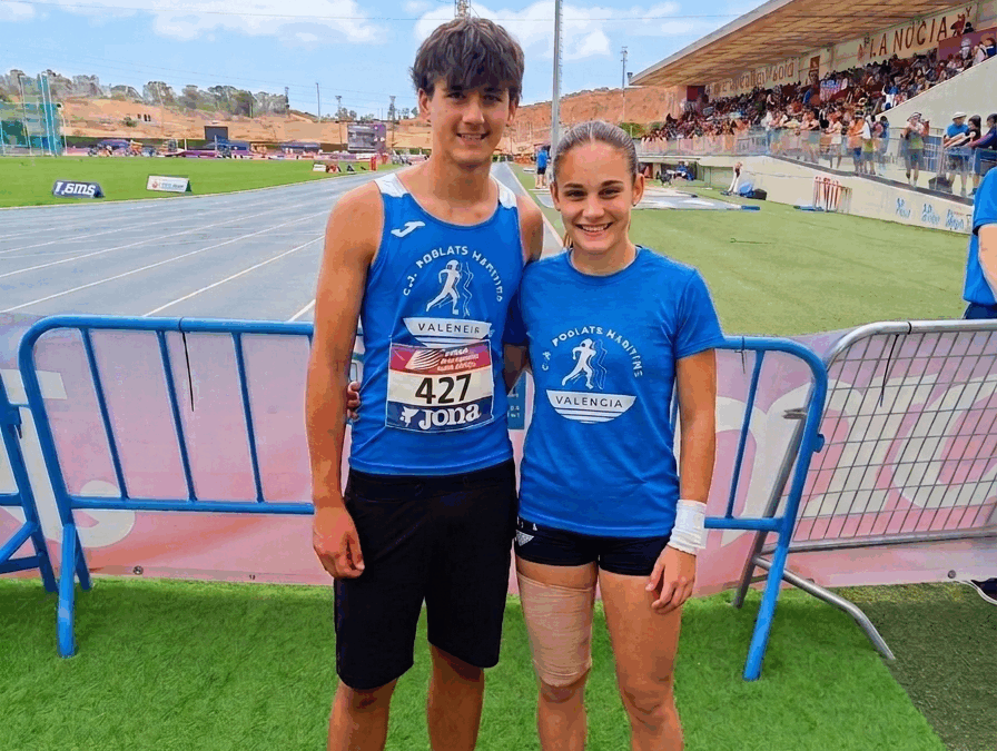 Lázaro y Miriam brillan en su debut en el Campeonato de España Sub16